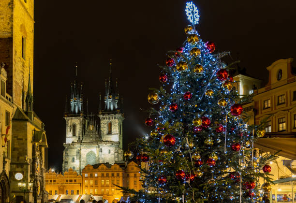 istock Old Town Square at Christmas time, Prague, Czech Republic 1447101558