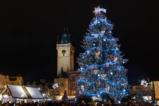 istock Old Town Square at Christmas time, Prague, Czech Republic 1447101559
