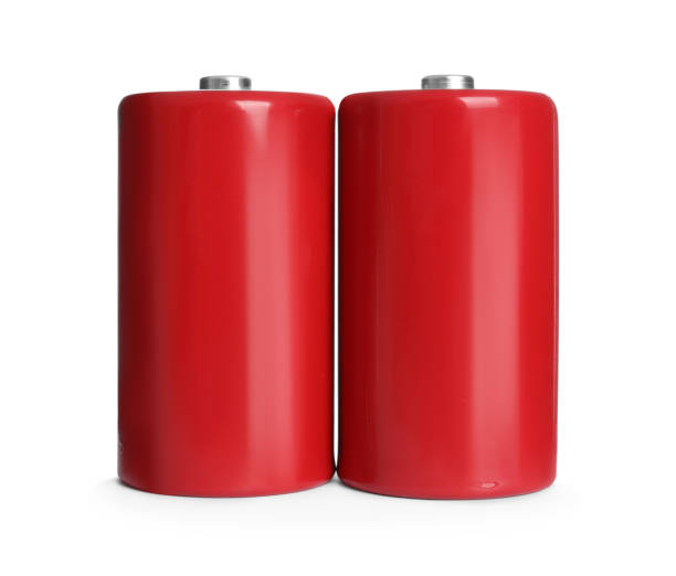 istock New D batteries on white background. Dry cell 1447102266