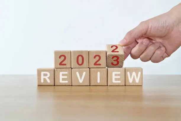 Photo of Hand turning  blocks from 2022 to 2023 with review text