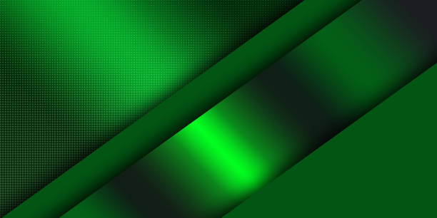 istock Abstract line background in green colors 1447105066
