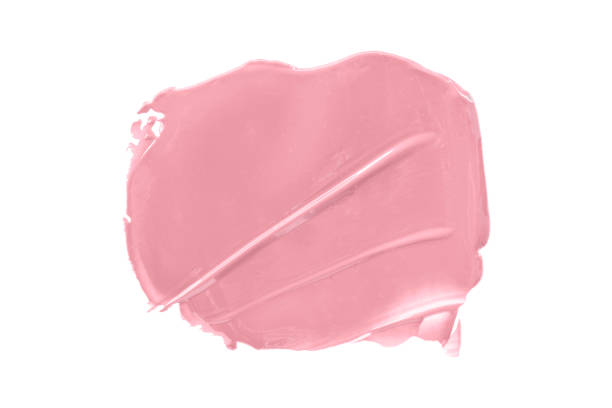 istock Shiny pink brush isolated on white background. Pastel colors. 1447110147