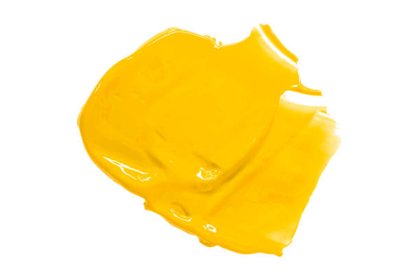 istock Shiny yellow brush isolated on white background. 1447110152