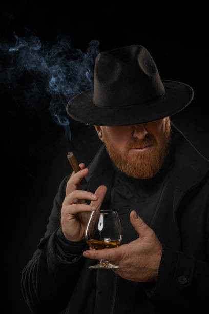 istock Headshot of Redhead Gangster Man 1447112736