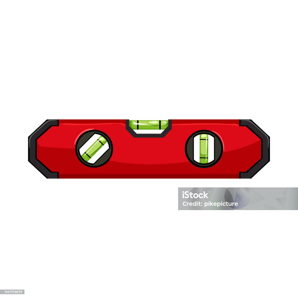 Line Level Tool Cartoon Vector Illustration Stock Illustration ...