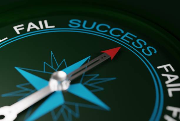 istock Compass pointing in the direction of success. 1447115980