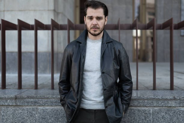 istock drooping middle-aged man without mood in a decadent mood depressed outside 1447117820