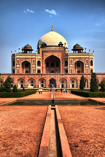 View of the main monuments and points of interest in Delhi. Humayun's Tomb (Delhi, India). It comprises the main tomb of the Mughal Emperor Humayun