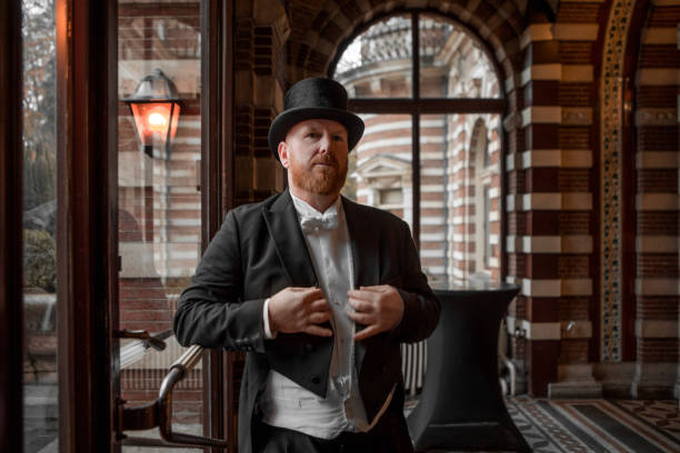 istock A handsome elegant 1920s style redhead gentleman in a luxury stately home 1447121205