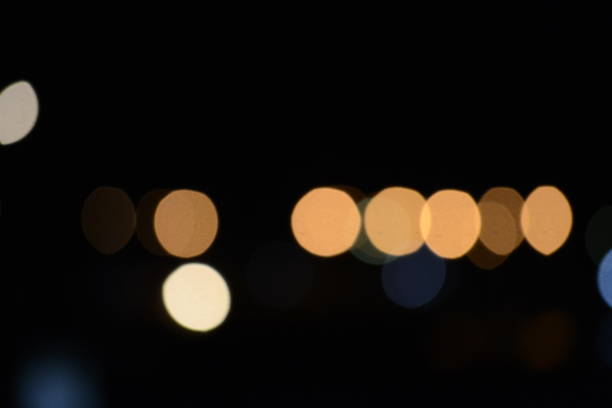 Abstract background. blur bokeh. Blurry multicolor light from the lamp in the distance