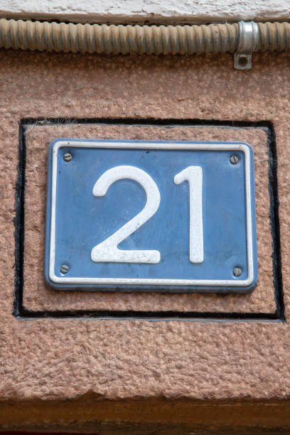 istock Closeup of Number Twenty-one 1447129288