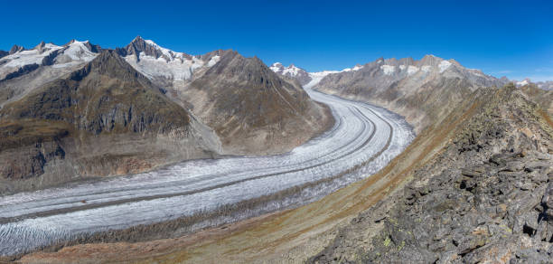 istock Great Aletsch Glacier seen from Bettmerhorn (Valais, Switzerland) 1447130162