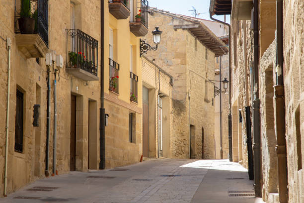 istock Empty Street in Elceigo Village, Basque Country; Spain 1447130892