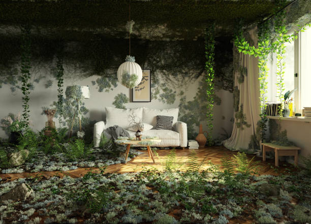 istock messy room of an abandoned house 1447133811