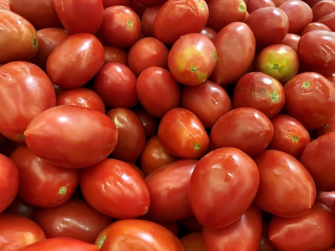 Stack of riped tomatos
