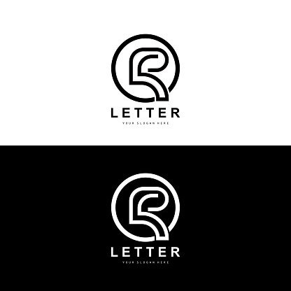 Letter R Script Logo R Letter Logo Vector Alphabet Symbol Design For Brand Logos With ...
