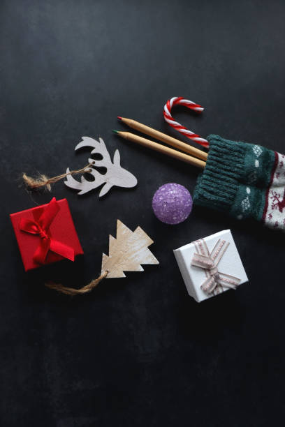 istock Stocking with Toys and Presents 1447149252