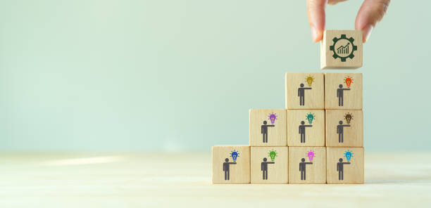 istock Idea generation and innovation strategy concept. Innovative thinking drive business growth,deliver value, build competitive advantage. Design thinking, develop new product, brainstorm, pitching idea. 1447153900