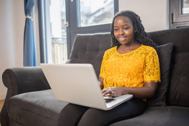 istock Woman working from home 1447158081