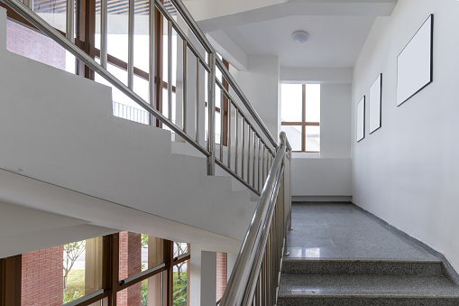 stairs in building corridor