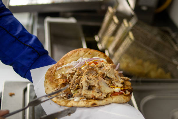 istock Greek Gyros in The Making 1447162671