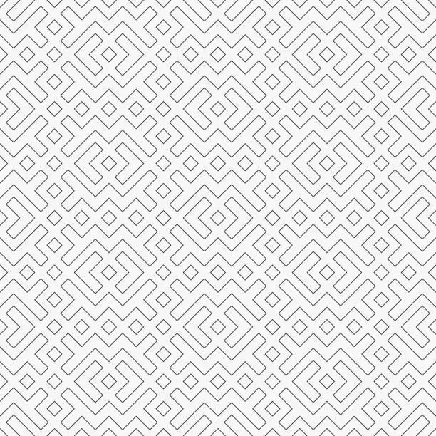 Vector illustration of Abstract seamless geometric pattern.