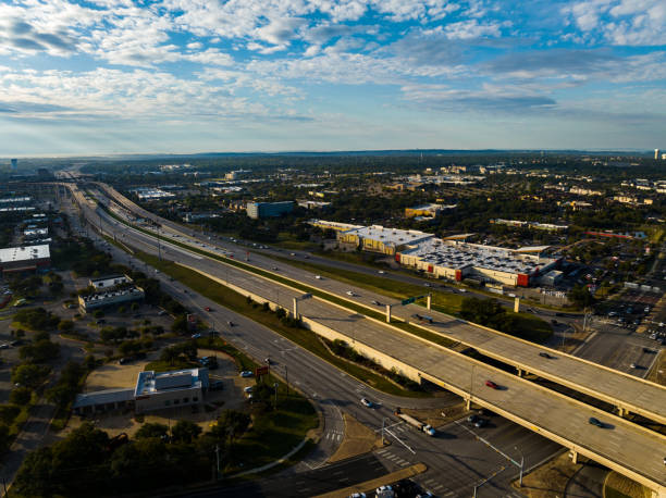 istock Morning Sunrise and Morning Traffic 1447169357
