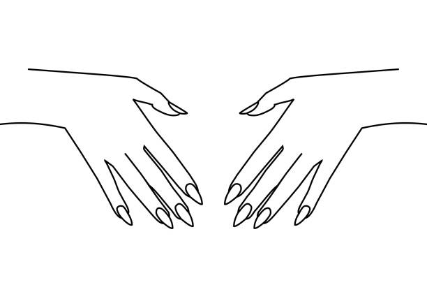 Uñas Largas Elegantes Vectores Libres de Derechos - iStock Uñas Largas Elegantes Vectores Libres de Derechos - iStock