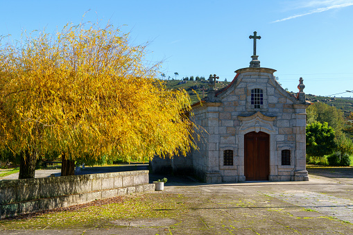 The Italian Chapel on Lamb Holm in the Orkney Islands of Scotland was built during World War II by Italian prisoners housed on the island while constructing the Churchill Barriers to the East of Scapa Flow.