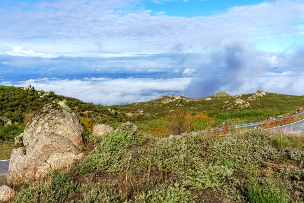 istock high mountain view over rock and valley 1447172227