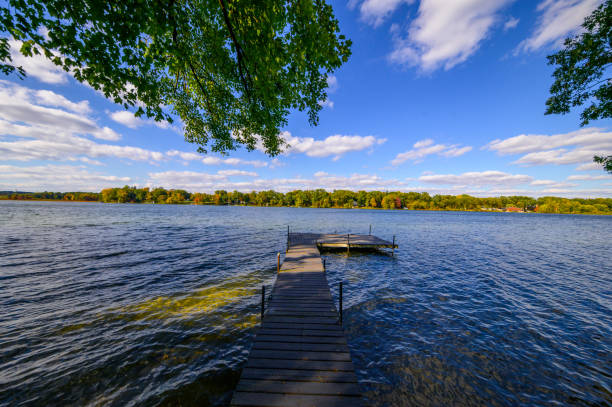 istock Pier located on a county lake 1447174912