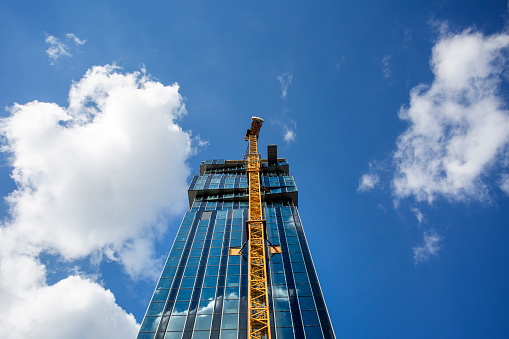 Skyscrapers construction site