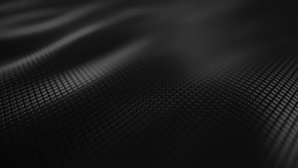 Abstract Shiny Surface - Black, Dark Gray Background stock photo