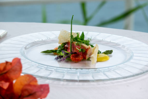 istock Dish of asparagus egg and tomato 1447180737
