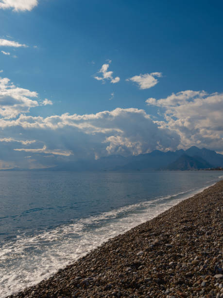 sandy beach and beautiful seascape