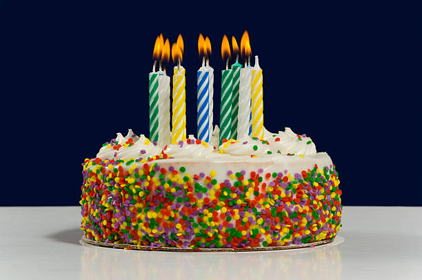 istock Birthday Cake and Candles 144718609