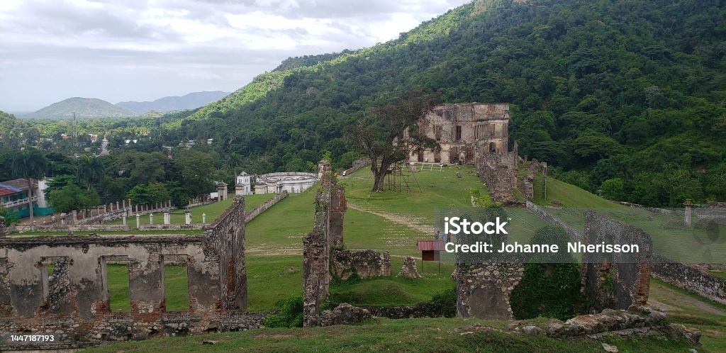Ancient monument Archives and mountain Haiti Stock Photo