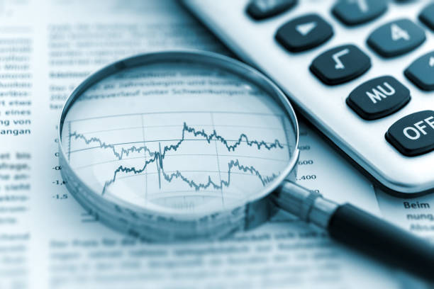 istock Studying stock market information 1447187398