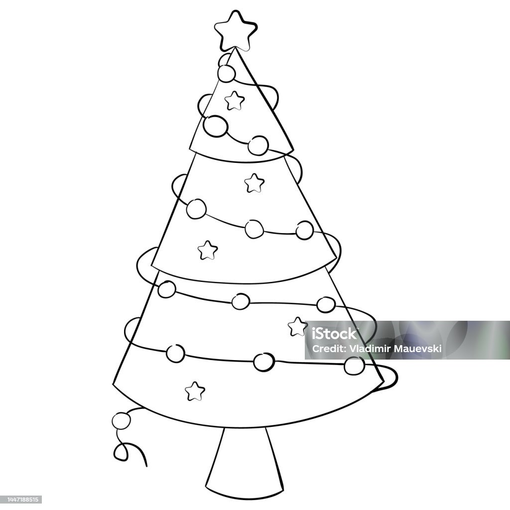 Ilustración de Árbol De Navidad De Dibujos Animados Para Colorear Diseño Lineal Para Libros Infantiles Para Colorear y más Vectores Libres de Derechos de Alegre - iStock Ilustración de Árbol De Navidad De Dibujos Animados Para Colorear Diseño Lineal Para Libros Infantiles Para Colorear y más Vectores Libres de Derechos de Alegre - iStock