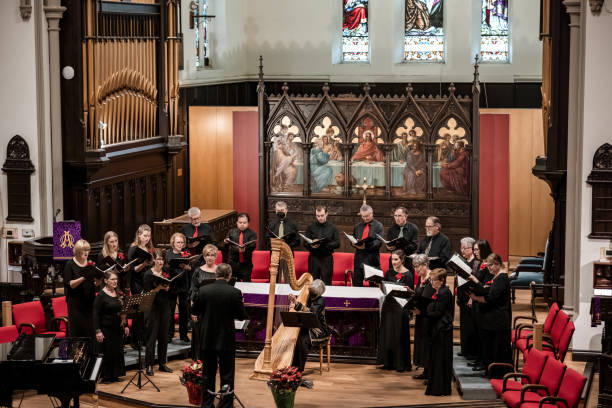 istock Church Choir during performance at Concert 1447189265