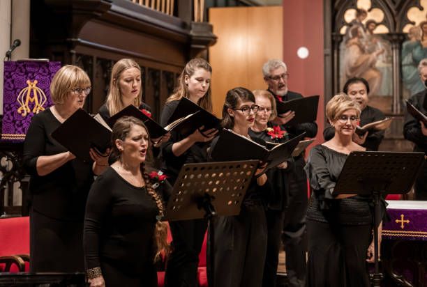 istock Church Choir during performance at Concert 1447189304