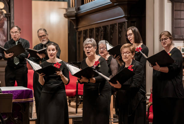 istock Church Choir during performance at Concert 1447189308