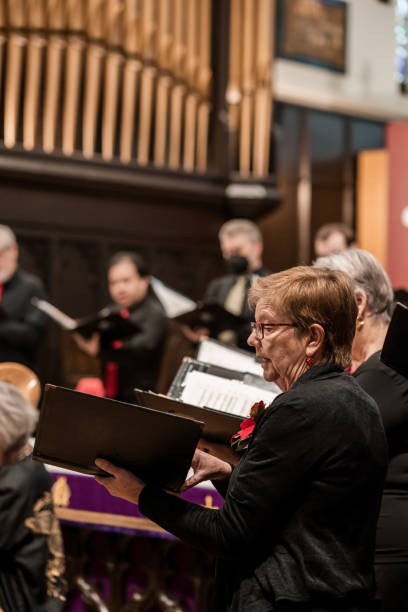 istock Church Choir during performance at Concert 1447189327