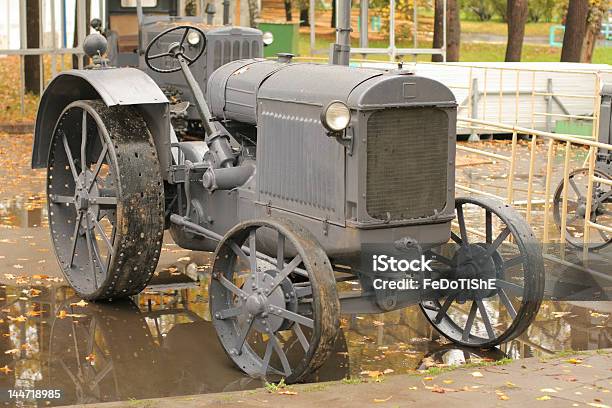 Old Rarity Tractor Stock Photo - Download Image Now - Agricultural Machinery, Agriculture, Antique