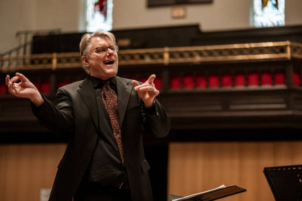 istock Church Choir Conductor during Concert performance 1447190151