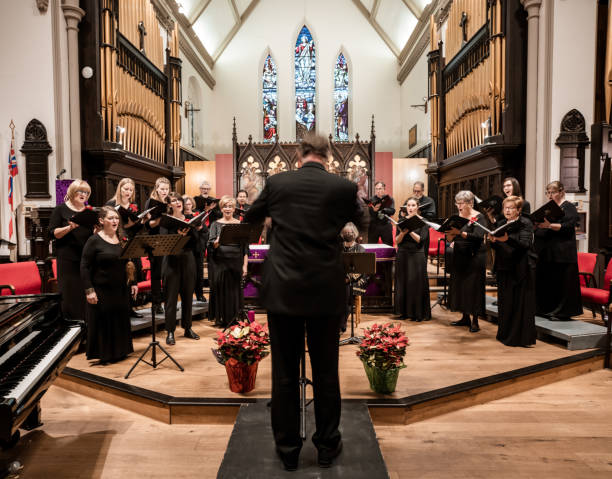 istock Church Choir during performance at Concert 1447190302
