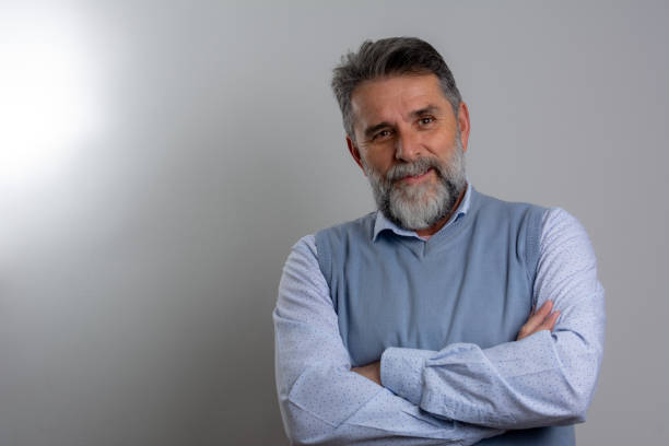 istock Portrait of thoughtful middle-aged man 1447190632