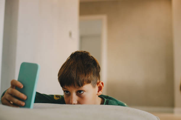 istock Teenage Boy uses Phone 1447191994