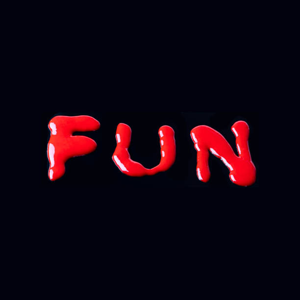 istock Red and yellow ink font 1447192350