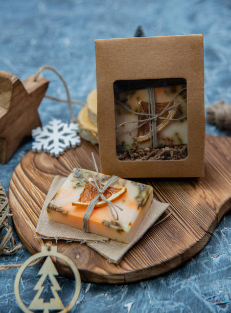 istock Hand made natural soap for a gift 1447194132